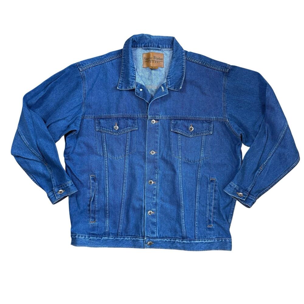Vintage Jean Denim Trucker Jacket Men XXL